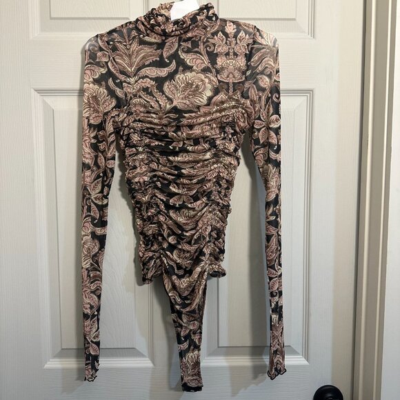 Free People Under It All Printed Mesh Bodysuit - Picture 5 of 5